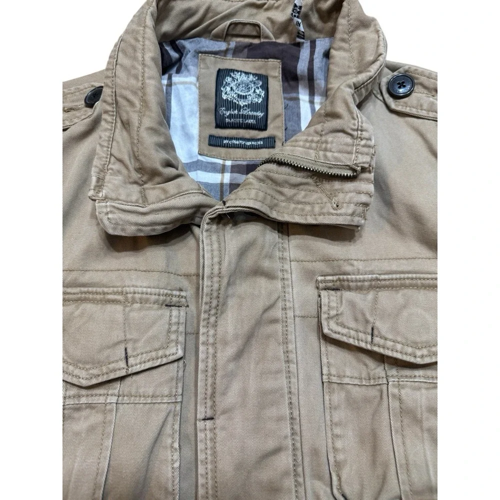 Y2K English Laundry Military CargoField Jacket‎ Gorpcore Barn Chore Coat Xl